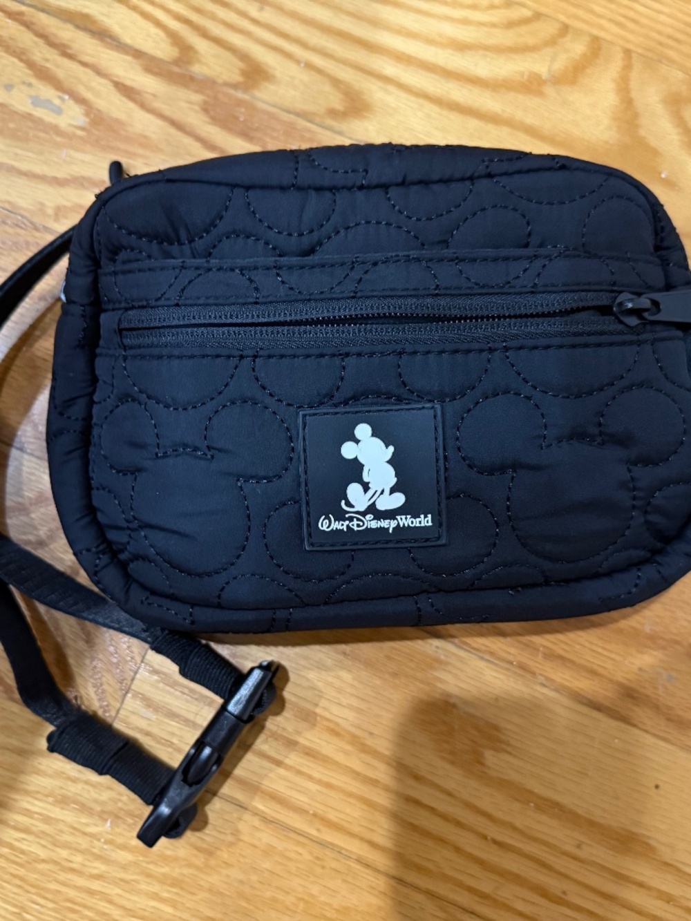 WDW Black Quilted Fanny Pack